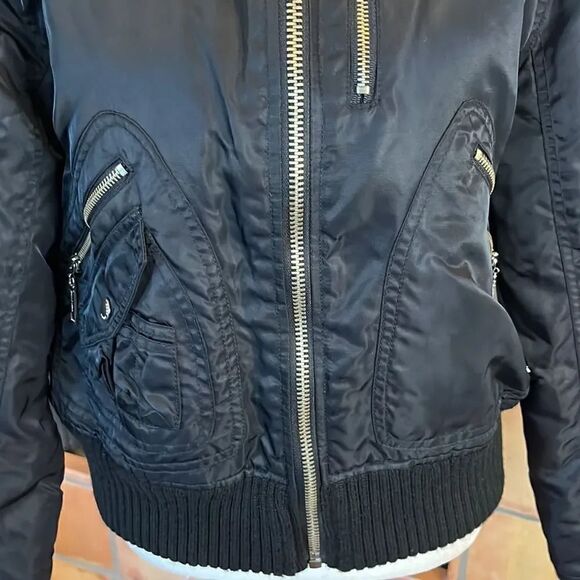 Point Zero Nicole Benisti water/wind resistant puffer bomber jacket, M! - Picture 3 of 15